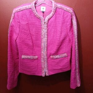 Cabi Pink Tweed  Ballroom Jacket